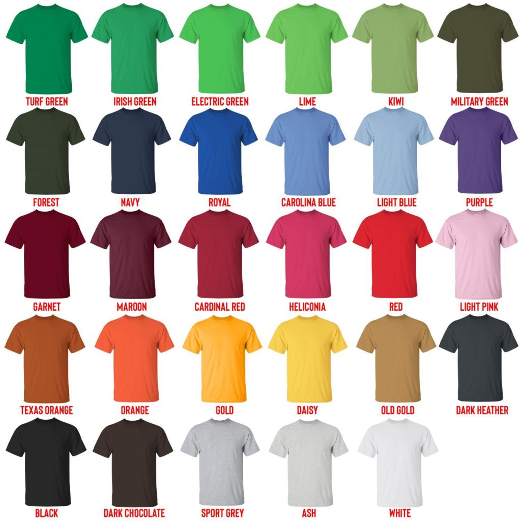 t shirt color chart - Dragon Age Merch