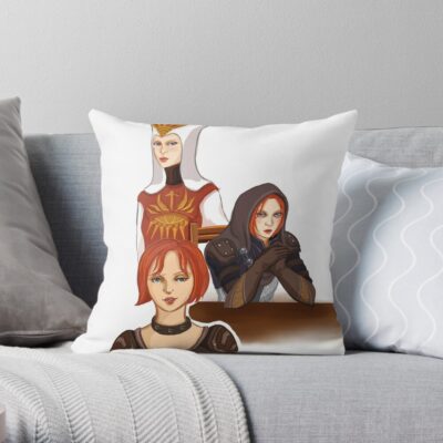 Leliana Through The Time Throw Pillow 1 - Dragon Age Merch